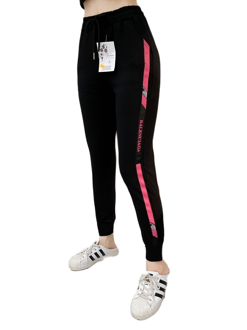 Quần jogger nữ, quần thể thao nữ phối sọc lưng chun co giãn thoải mái,chất liệu dày dặn bigsize đến 85kg