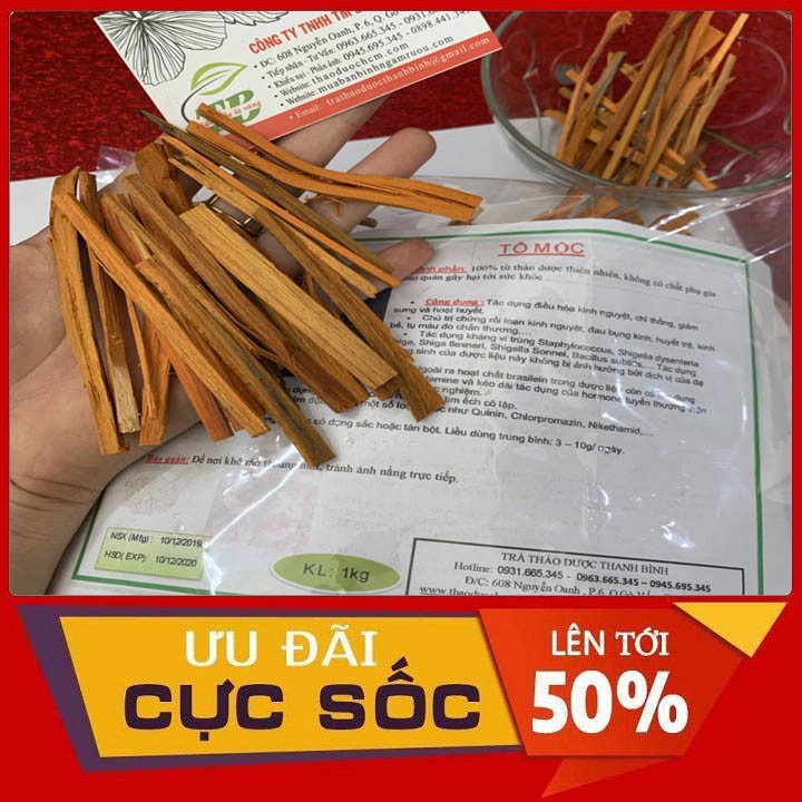 gỗ vang Tô Mộc Khô 500gr - Hàng Loại 1 Cao Cấp