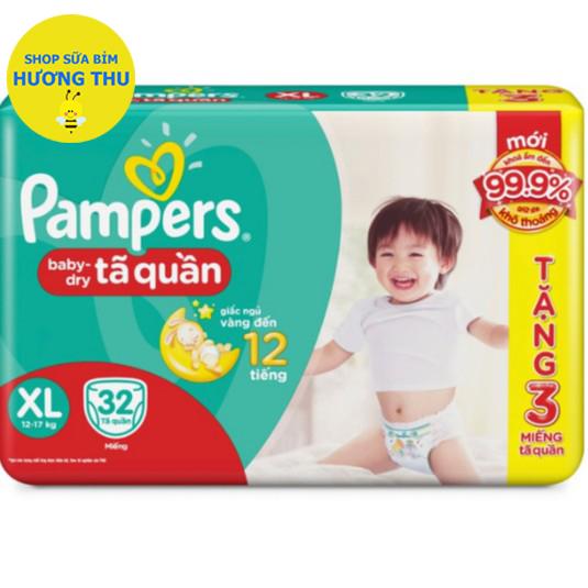 Tã/bỉm quần pampers size xl 32 miếng