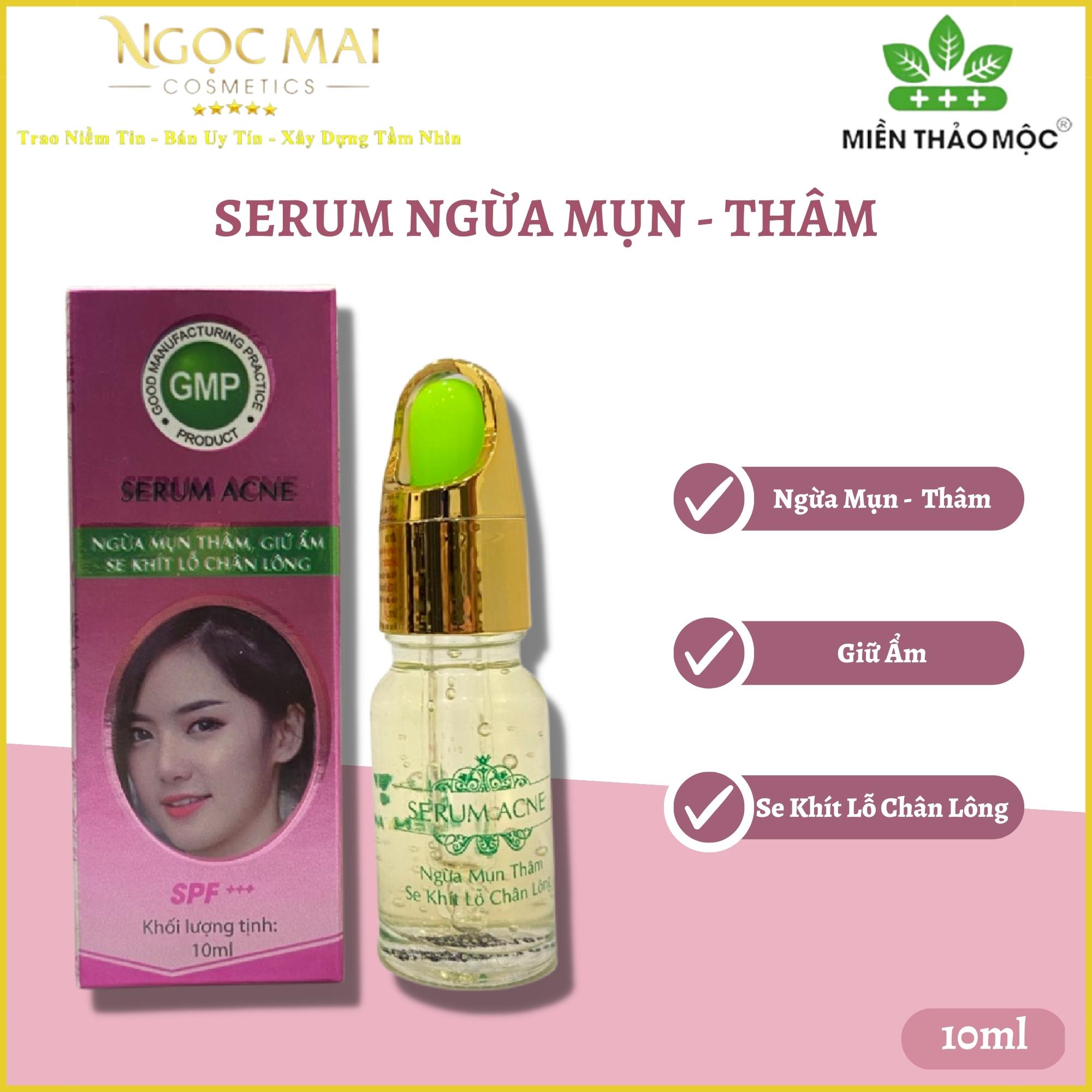 Serum Ngừa Mụn Thâm - Giữ Ẩm - Se Khít Lỗ Chân Lông Miền Thảo Mộc Serum