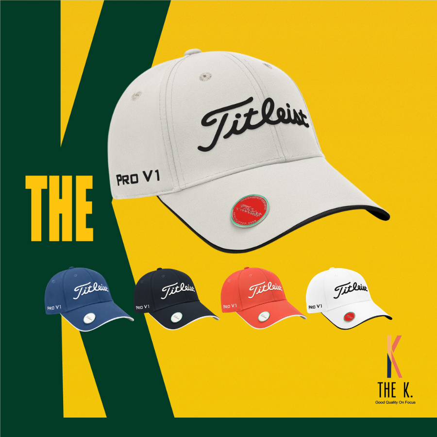 Mũ golf lưỡi trai 5 màu in chữ kết hợp huy hiệu - hat