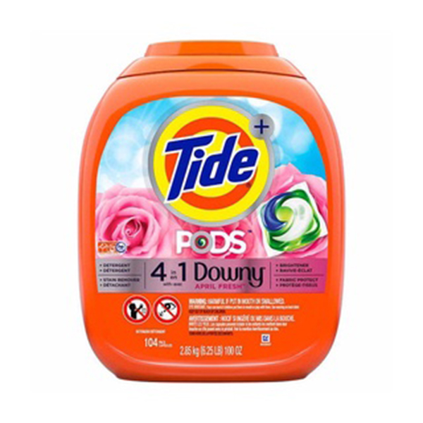Viên giặt tide pods with ultra oxi 104 viên