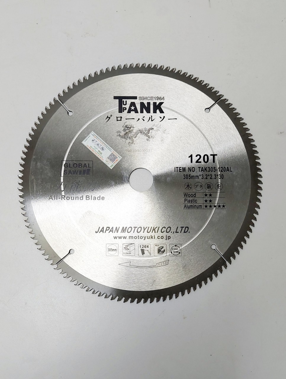 Lưỡi cắt nhôm tak 305mm-120 răng