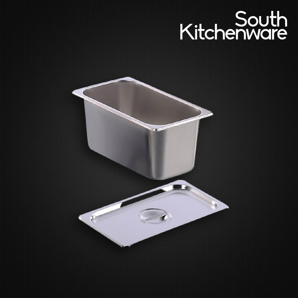Khay inox gn 1/3 đựng thực phẩm, topping, cơm 327x176 cao 150mm