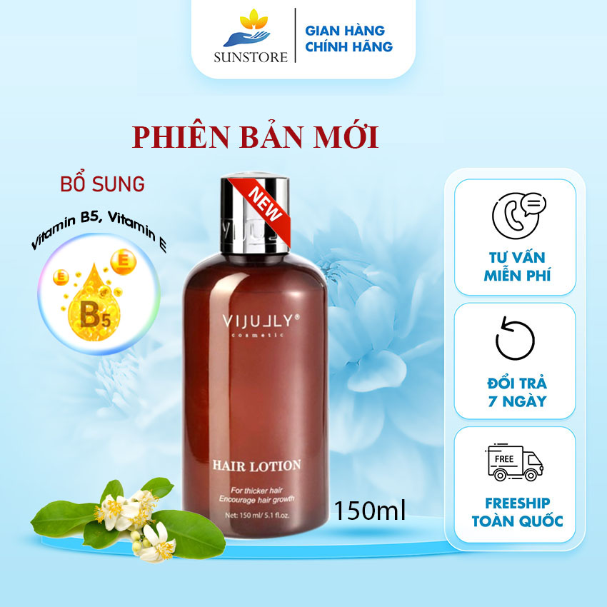 Tinh dầu bưởi Xịt tóc Vijully ngăn ngừa rụng giúp cho mái tóc bóng khỏe chắc đẹp, thúc đẩy mọc tóc -sunstore.office
