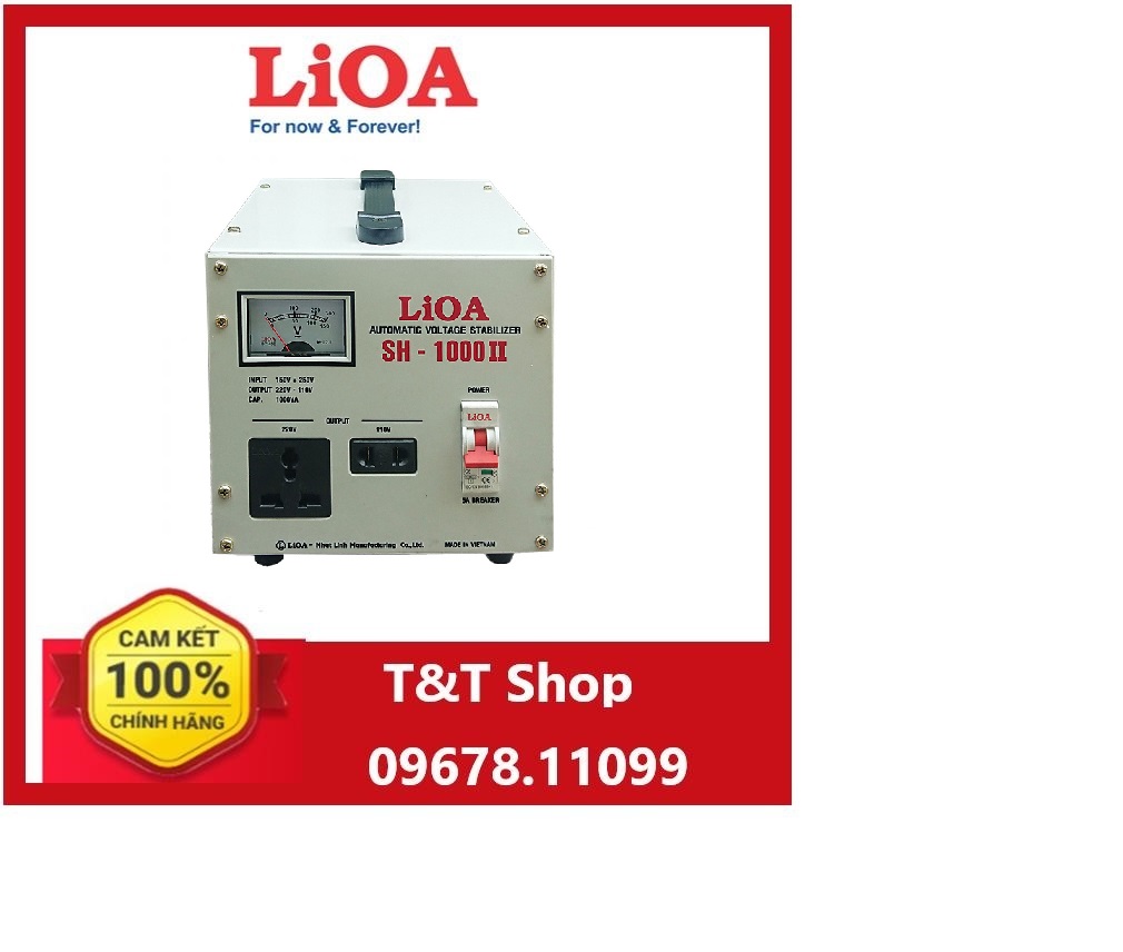 Ổn áp lioa 1kva dải 90 đến 150