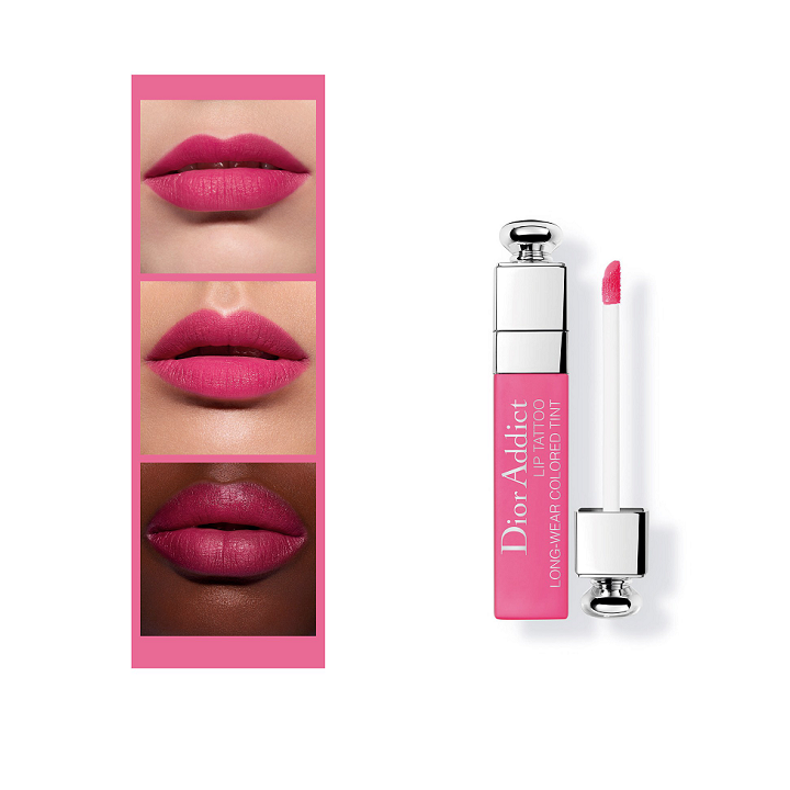 Son dior lip tattoo màu 881 natural pink màu hồng tươi