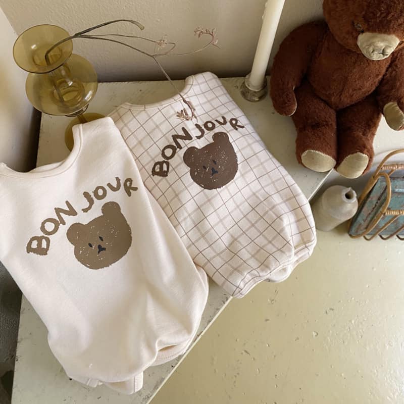 Áo Sweater Cotton gấu Boujour Bo dưới phong cách style Hàn Quốc năng động dễ thương cho bé trai bé gái_Chang.Bebes