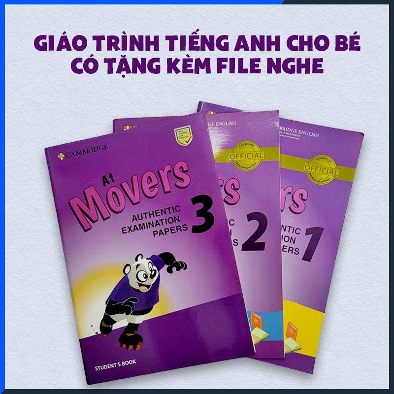 Test Mover Level 1,2,3 cho bé tặng kèm file nghe.