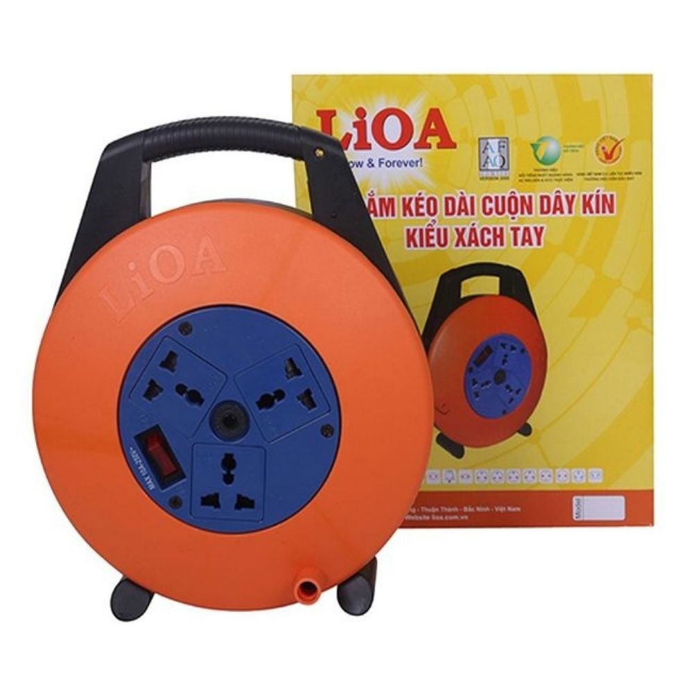 Ổ cắm kéo dài lioa xtd10-2-15a ( 10m dây