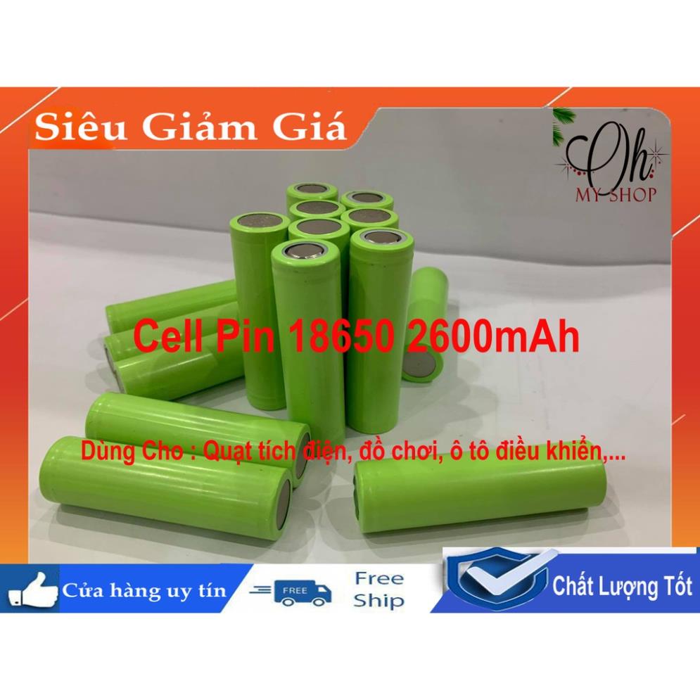 Pin 18650 3.7v 2600mah mới 100% chuẩn