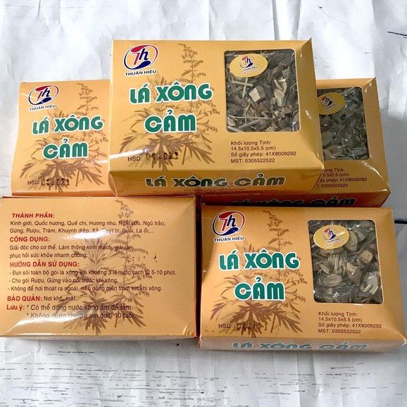 [SALE] Combo 5 Gói Lá Xông Cảm Thuận Hiếu - Có Tem Chống Hàng Giả, Hàng Nhái