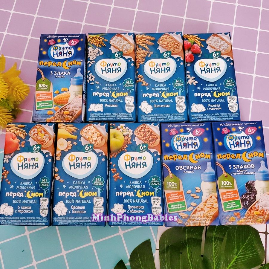 [HCM]Sữa Ban Đêm Fruto Nga Cho Bé 6 Tháng 200ml