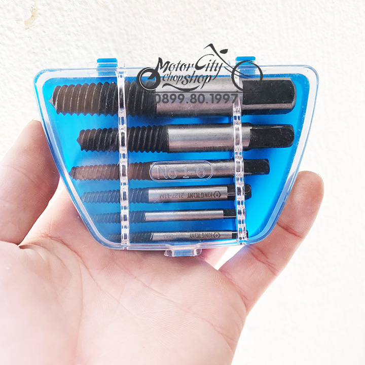 Bộ 6 mũi vặn tháo ốc gẫy vít toét kingtony chính hãng