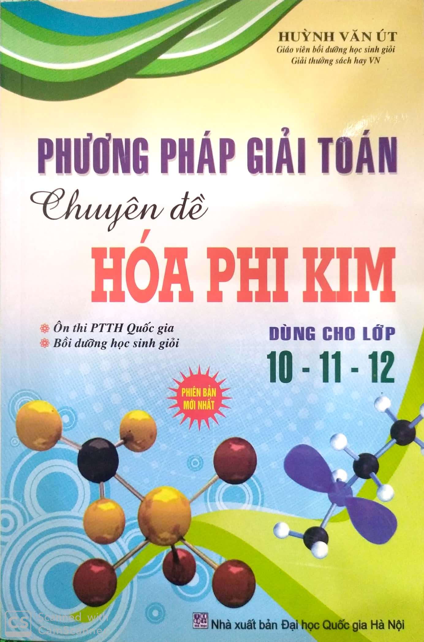 Phương pháp giải Toán chuyên đề Hóa Phi Kim
