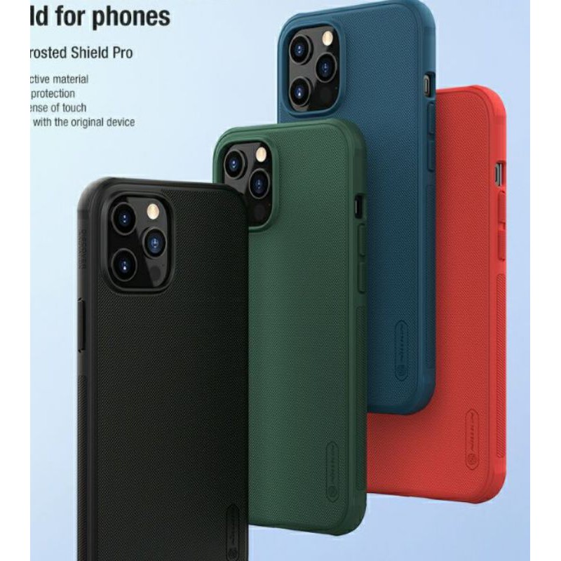 Ốp lưng iPhone 12/ 12 Pro Nillkin Frosted Shield - Hãng chính hãng