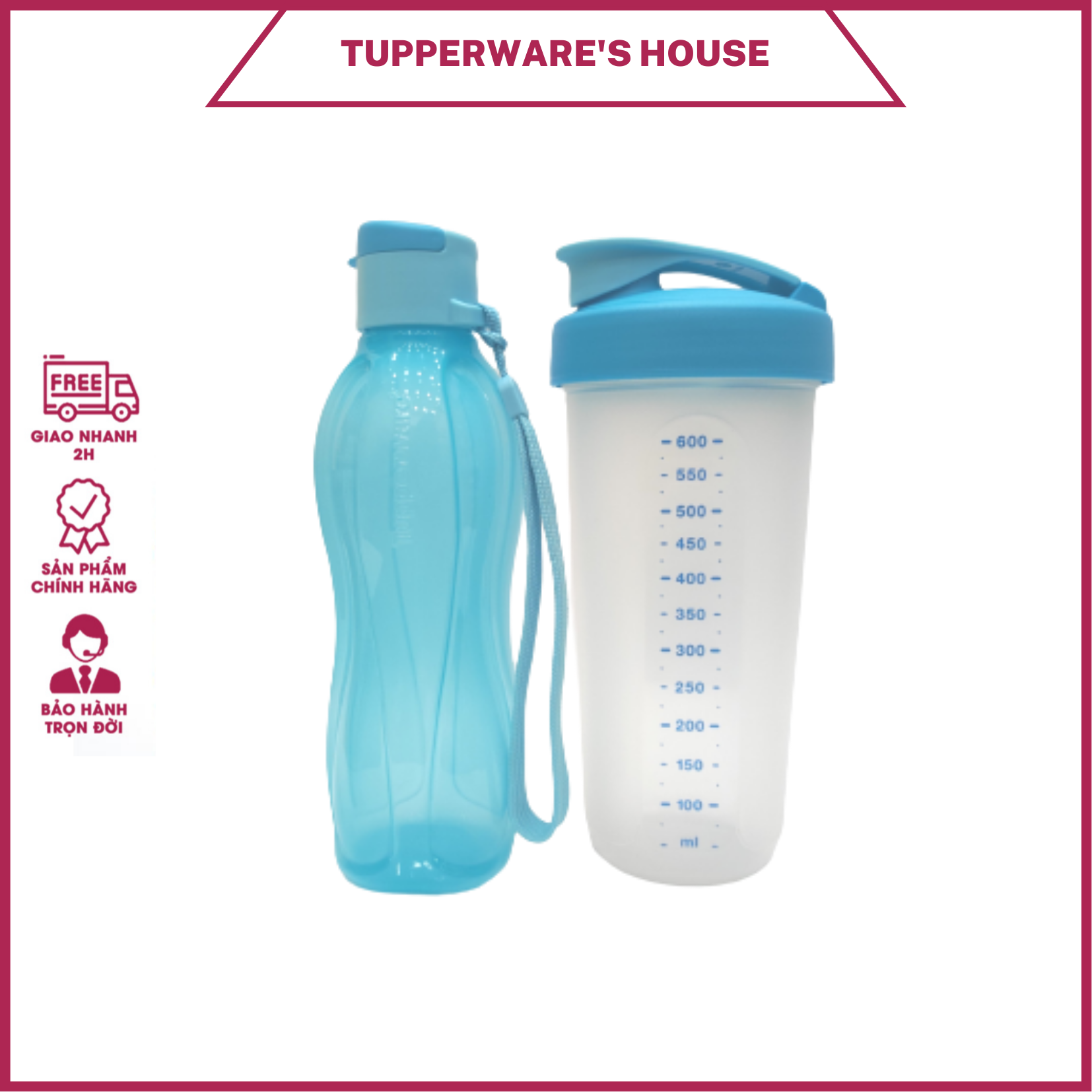 Bộ sản phẩm tupperware shake n go gen ii