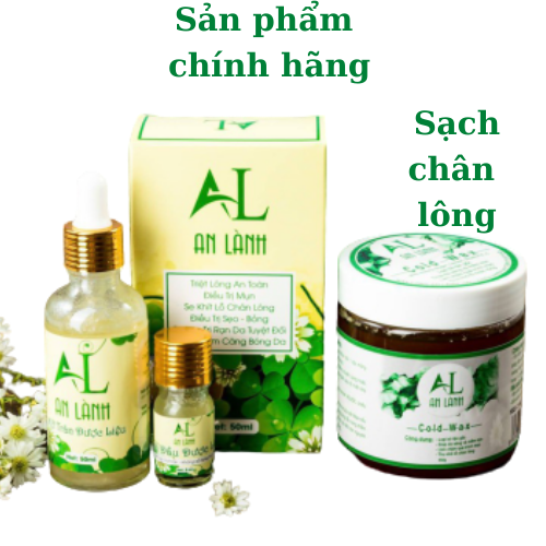 Combo Wax lông An Lành triệt lông vĩnh viễn , không gây thâm da - tặng giấy và que gỗ