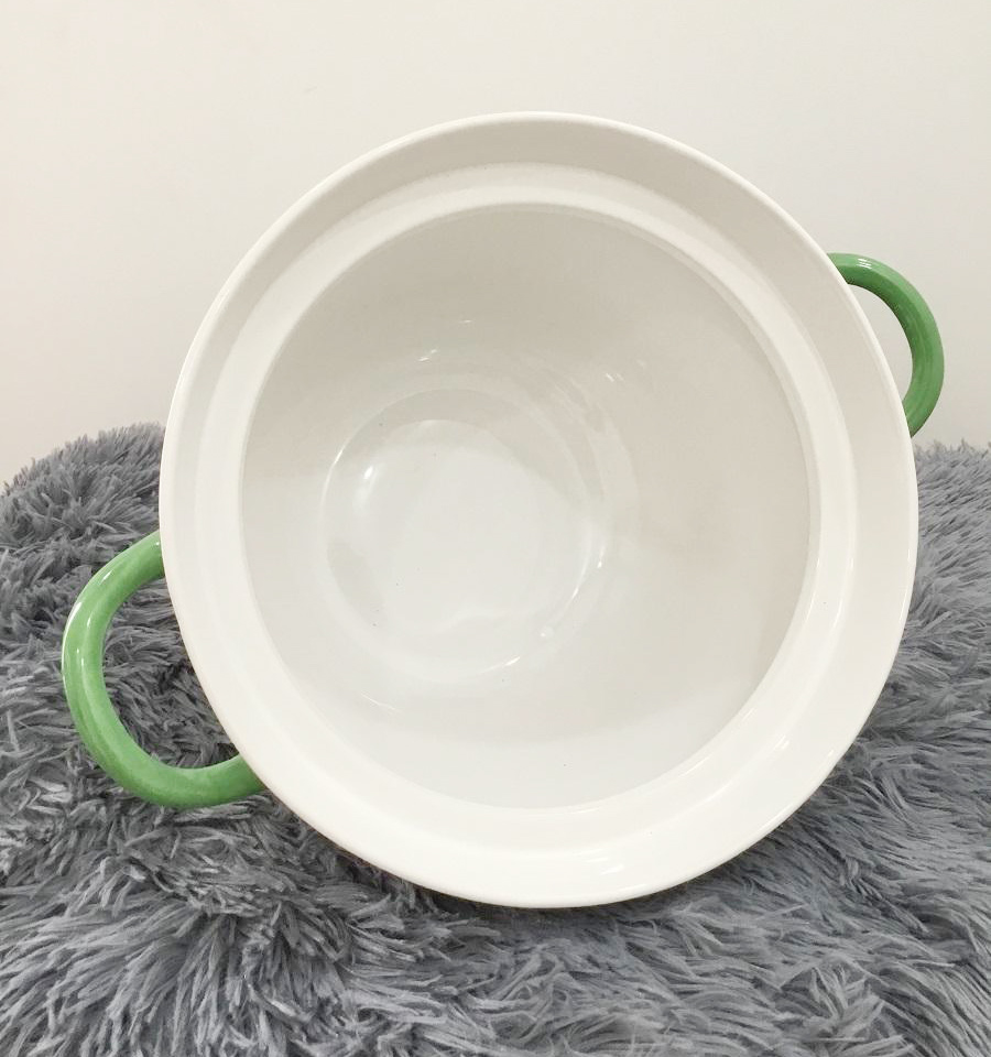 Thố Canh Trắng - 26 cm
