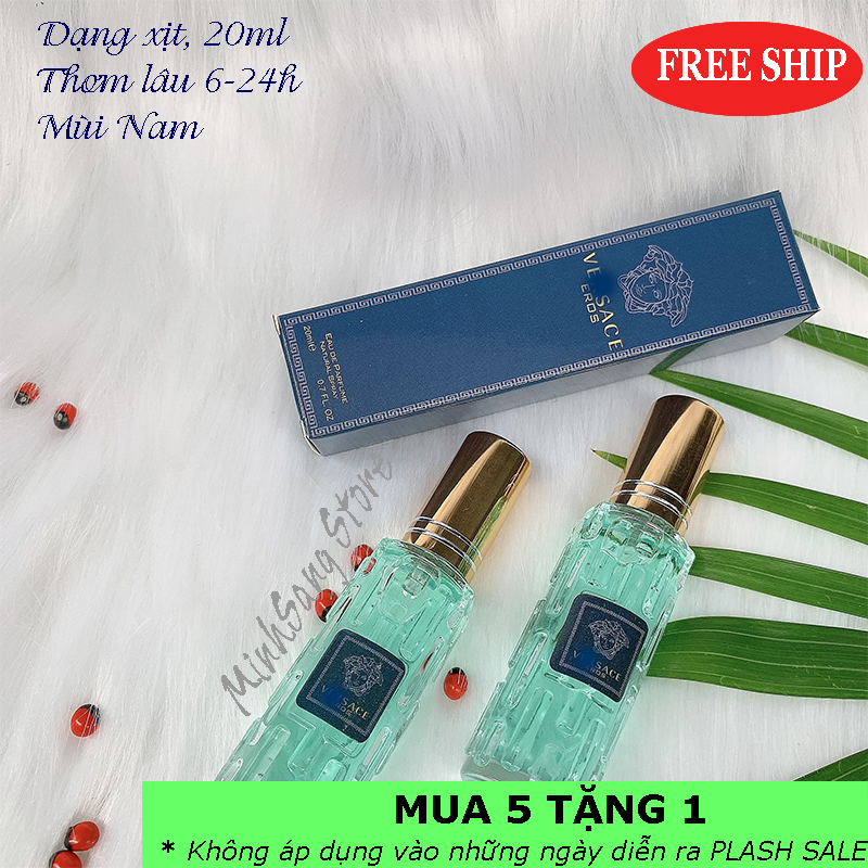 Combo 2 nước hoa nam vesace eros mini 20ml lưu 6-12h