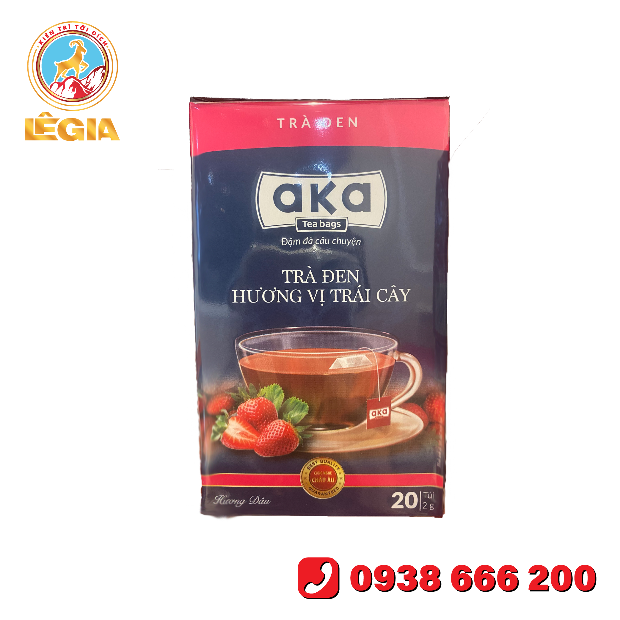 Trà dâu túi lọc aka 40gr đậm vị dâu - thơm vị trà