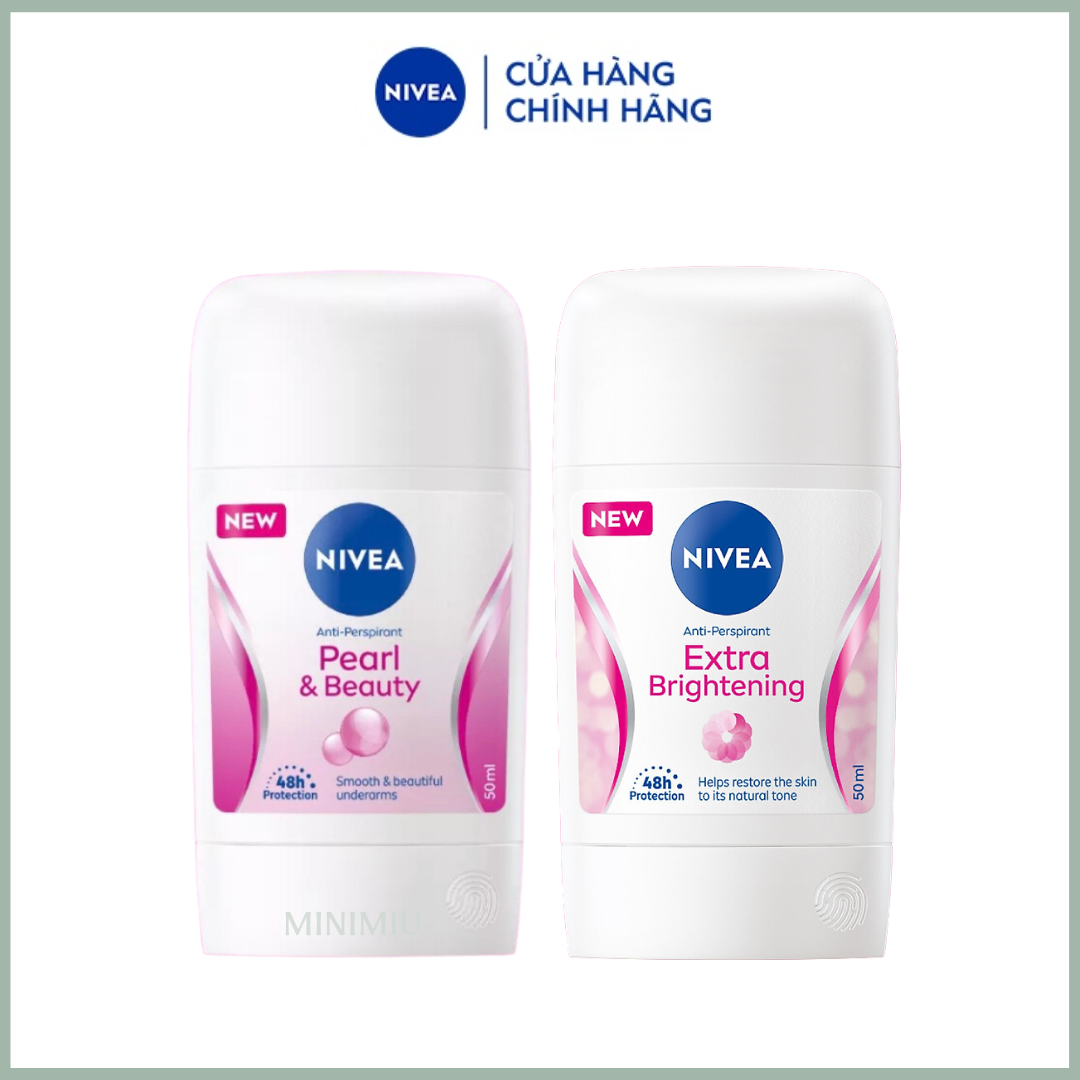 Sáp n‎găn mùi nivea 50ml nivea pearl & beauty ngọc trai /lăn khử mùi nivea hương thơm dịu nhẹ