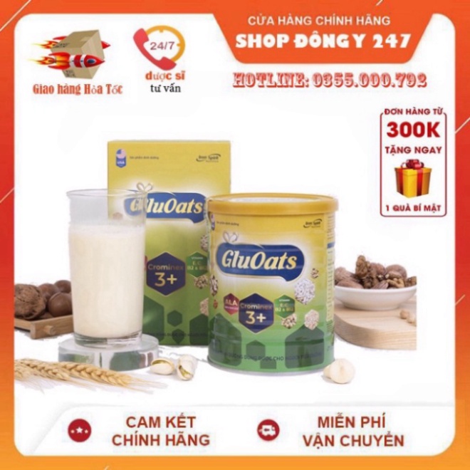 ✅ Sữa Hạt GluOats 650g Chính Hãng Giàu Dinh Dưỡng, Được Ứng Dụng g Nghệ Độc Quyền ALA Hoa Kỳ