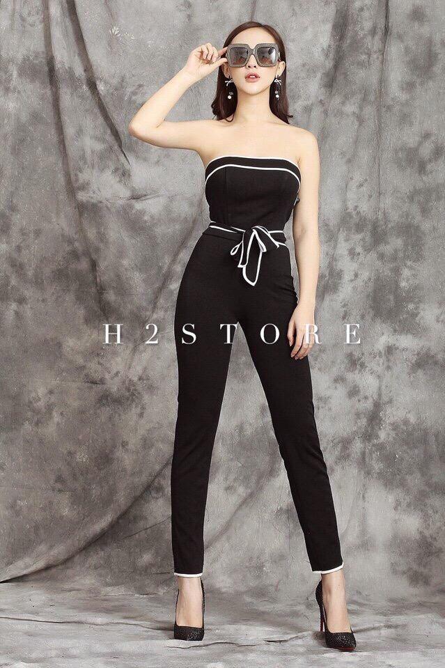 (HÌNH CHỤP THẬT )JUMPSUIT DÀI CỘT NƠ EO HÀNG THIẾT KẾ CAO CẤP CỰC HOT MỚI NHẤT 2019