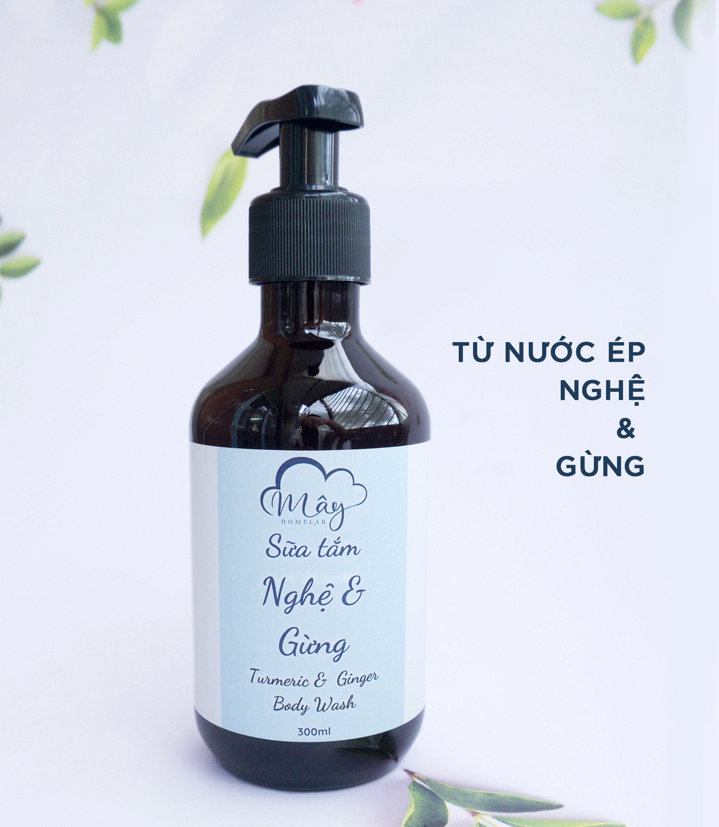 Sữa tắm Nghệ & Gừng thiên nhiên Handmade Mây Homelab