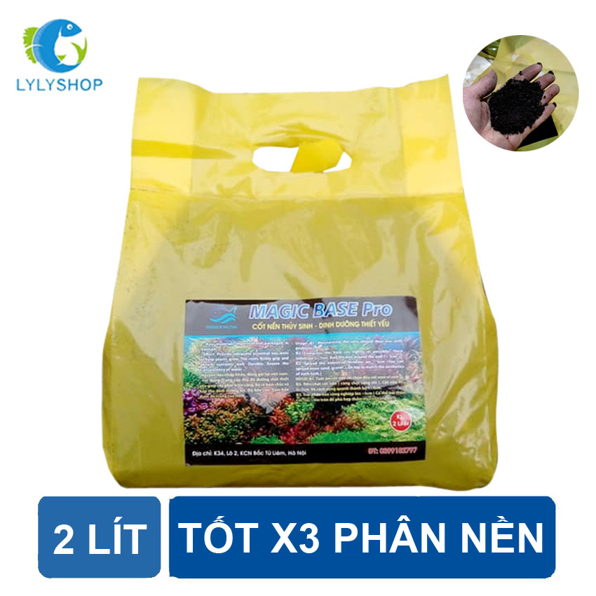 Cốt nền thủy sinh Magic Base Pro ( 2 LÍT ) loại tốt, giàu dinh dưỡng, tốt cho cây trồng, chuyên dụng cho hồ thủy sinh
