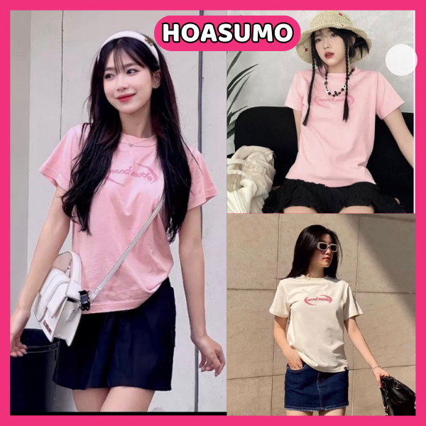 Áo thun baby tee nữ monas-terra,áo phông nữ cổ trònchất cotton khô co giãn sa65 hoasumo
