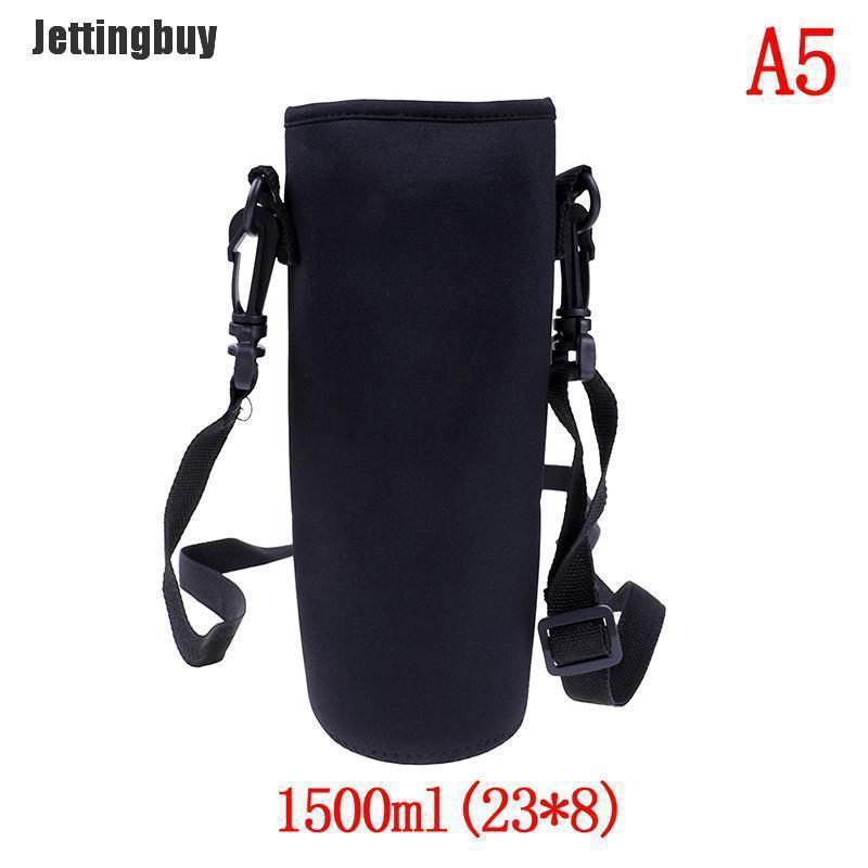 Jettingbuy 420ml-1500ml Water Bottle Carrier Insulated Cover Bag Holder Strap Travel  A2:550ml