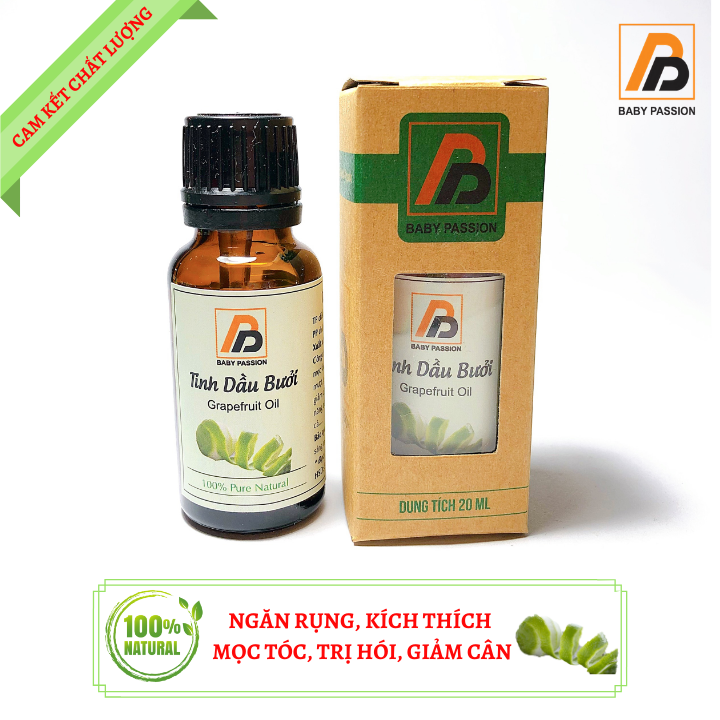 Tinh dầu bưởi Baby Passion mọc tóc nhanh hói đầu làm đẹp da