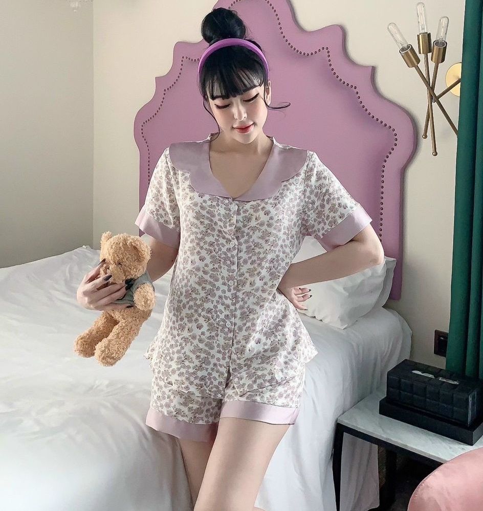 Bộ Pijama LỤA MANGO , SIZE L(49kg-54kg) , 2XL(54kg-74kg) GIẢM 5K CHO DƠN 159K