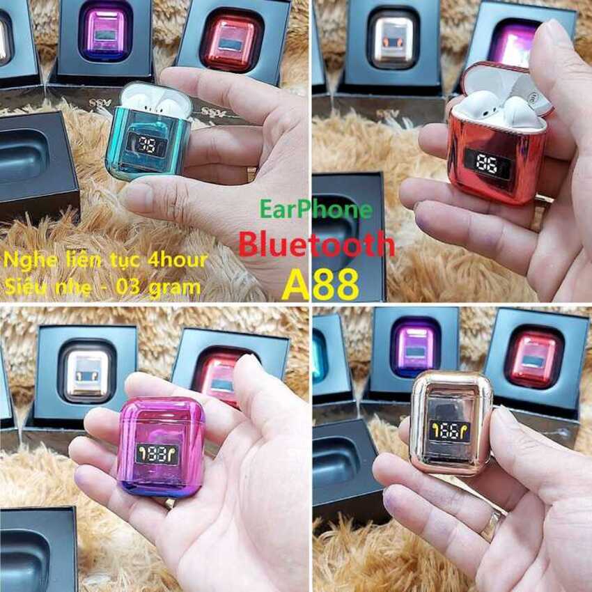 Tai Nghe Không Dây bluetooth cao cấp A88 phiên bản mới nhất – Tai Nghe Bluetooth pin trâu hiển thị pin – bh 6 tháng – Tai NGhe Gaming