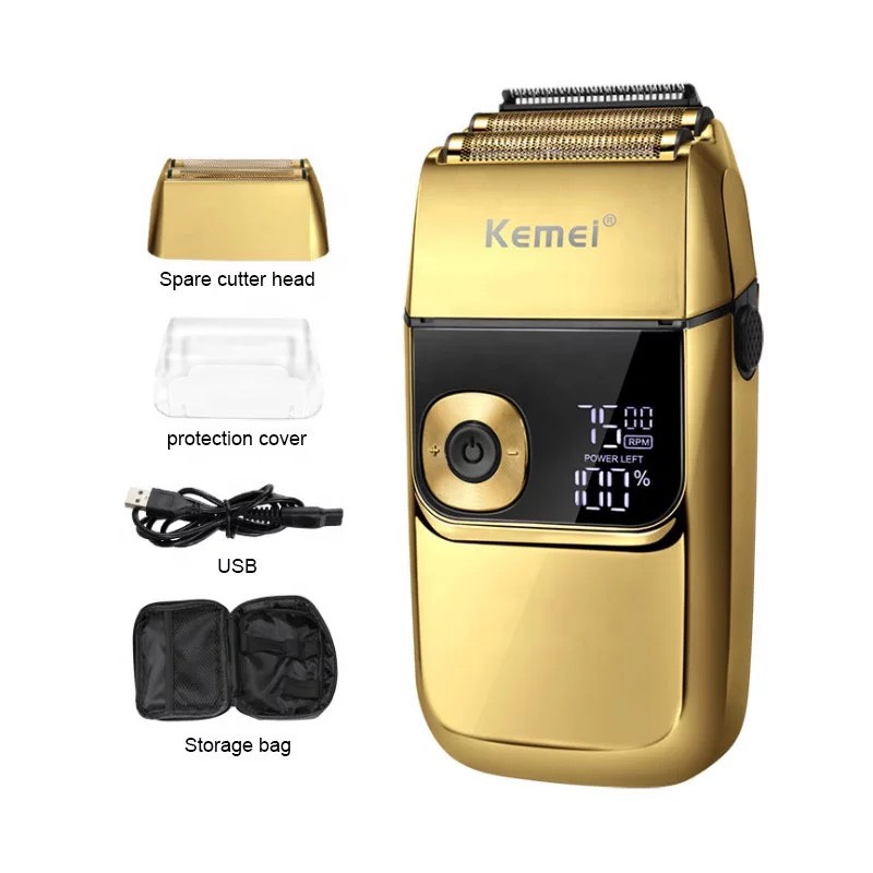 Máy cạo râu doanh nhân kiêm cạo chân tóc kemei KM-2028 công suất 5w có đèn LED