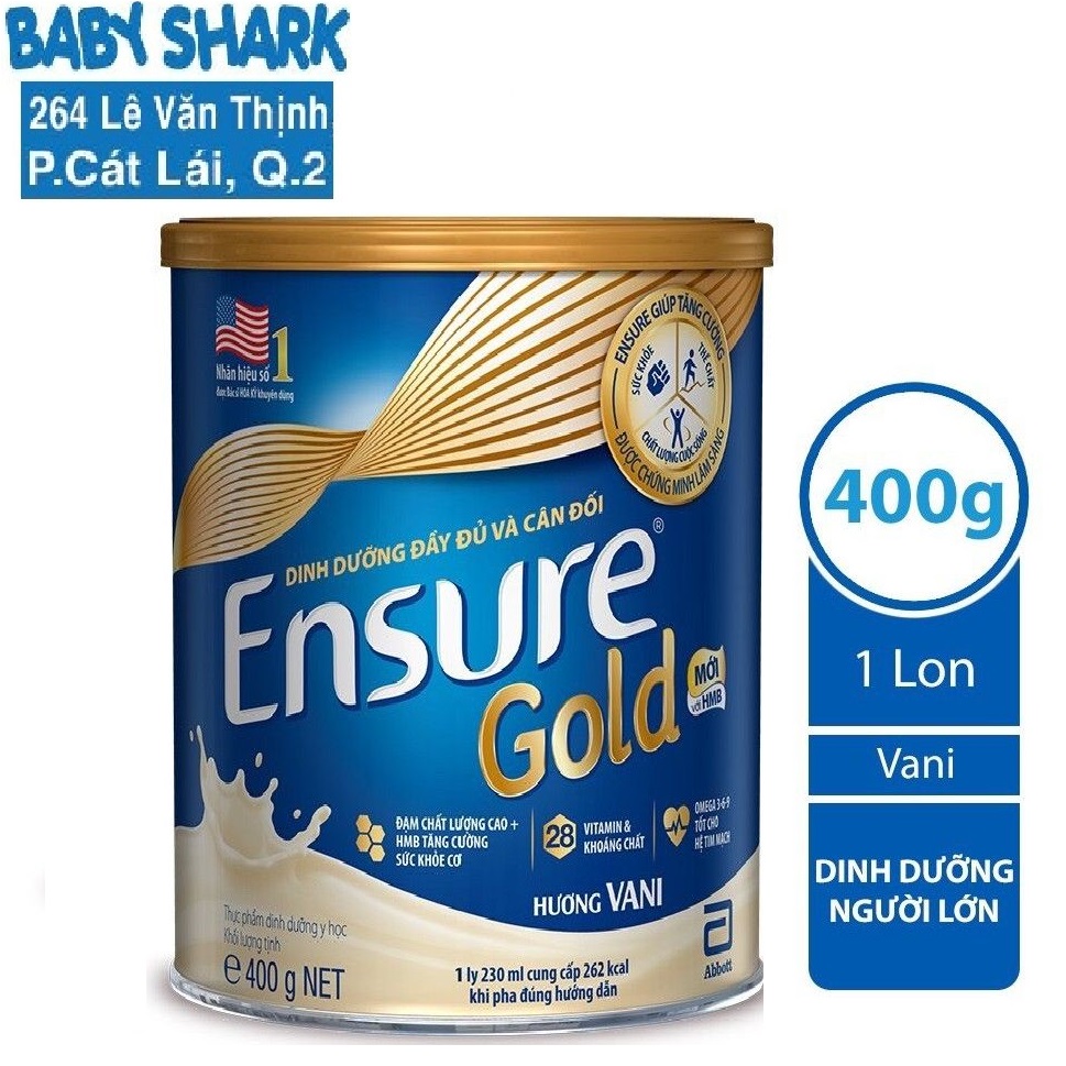 Sữa bột Abbott Ensure Gold Vani 400g