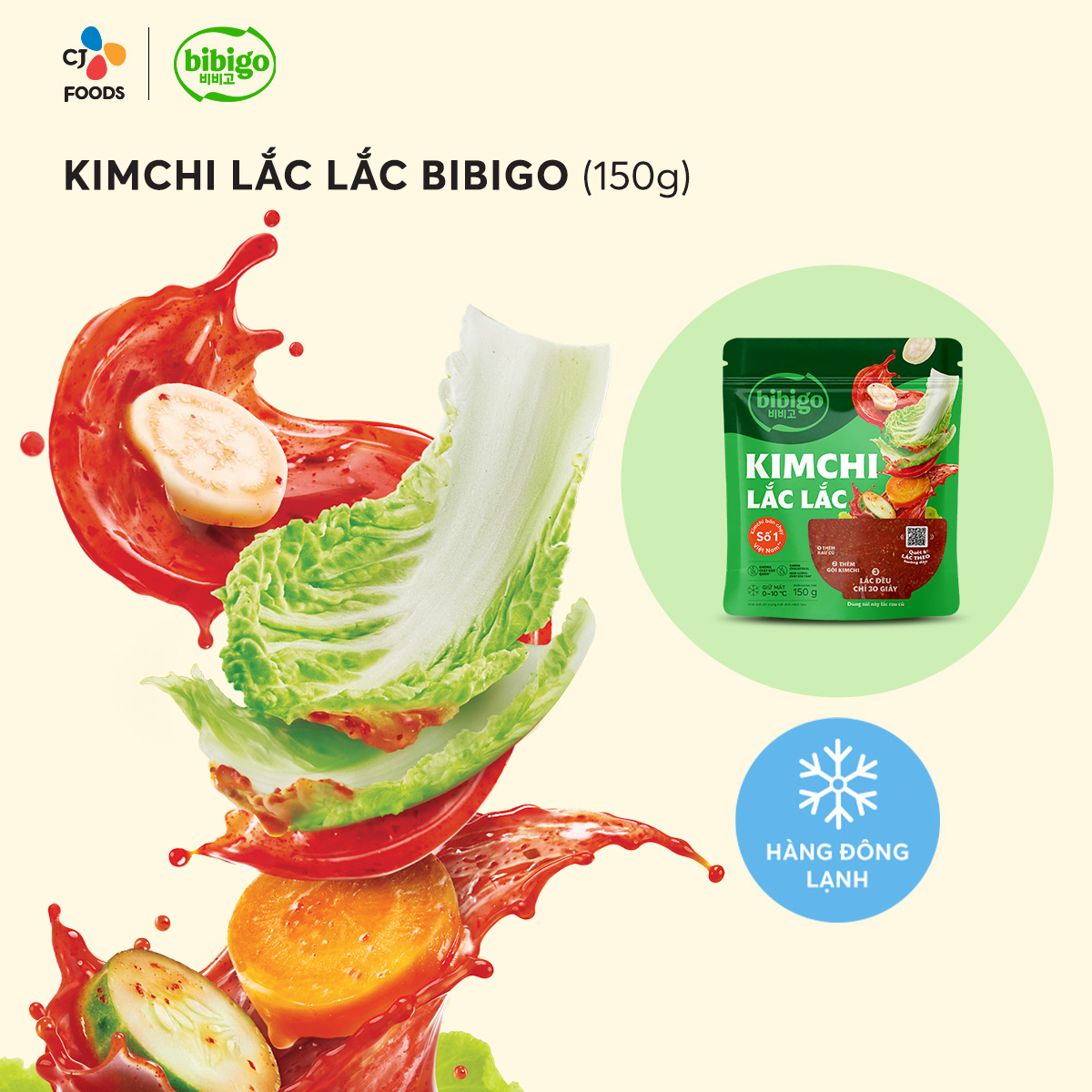 [Hỏa Tốc] Kim Chi Lắc Lắc Bibigo (150g)