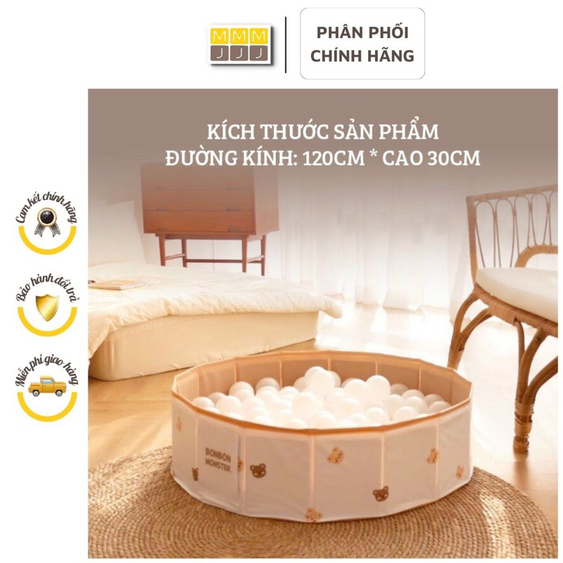 Bể bóng gấp gọn chống nước xuất Hàn cho bé, quây bóng cho bé