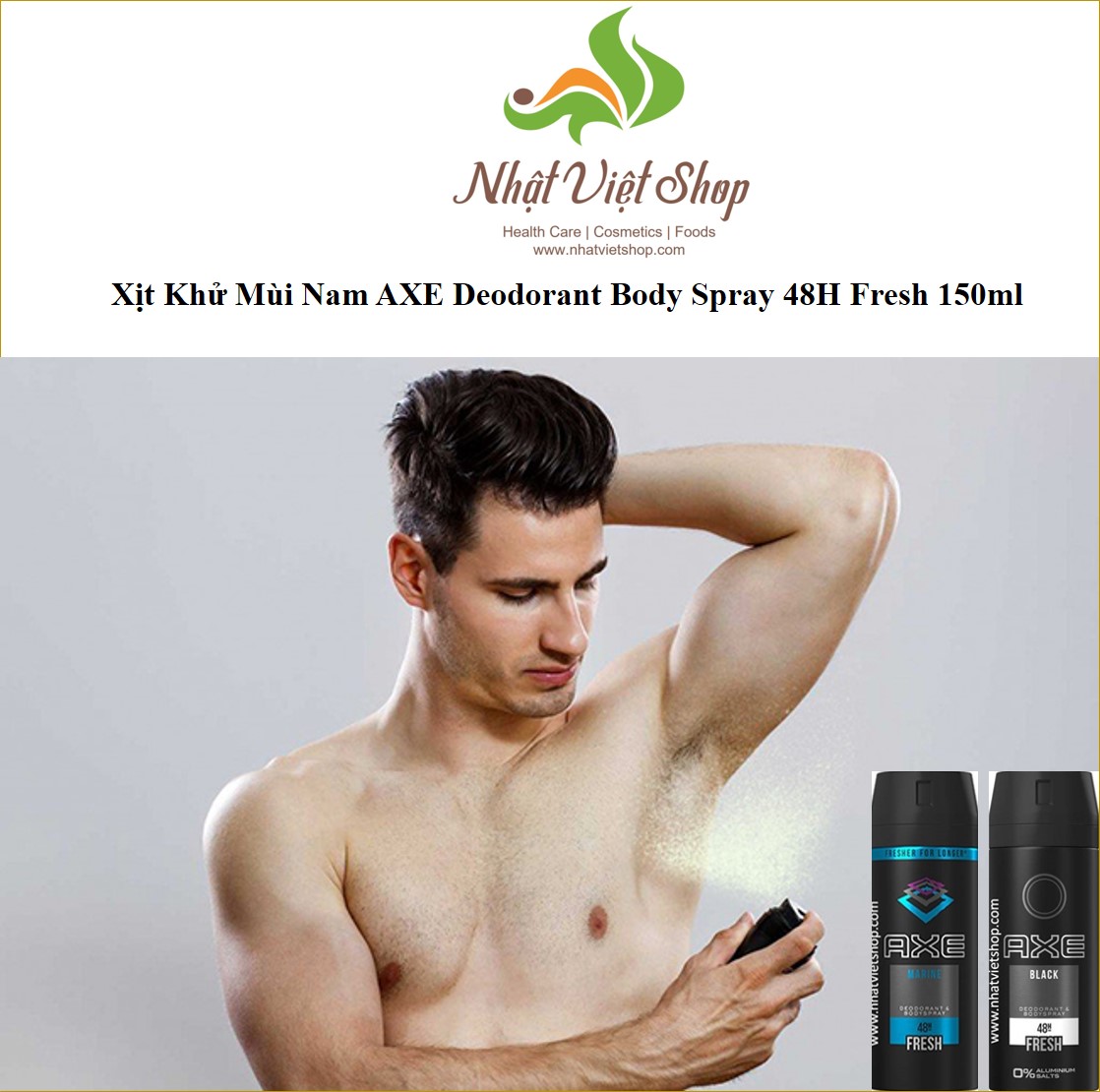 Xịt Khử Mùi Nam AXE Deodorant Body Spray 48H Fresh 150ml
