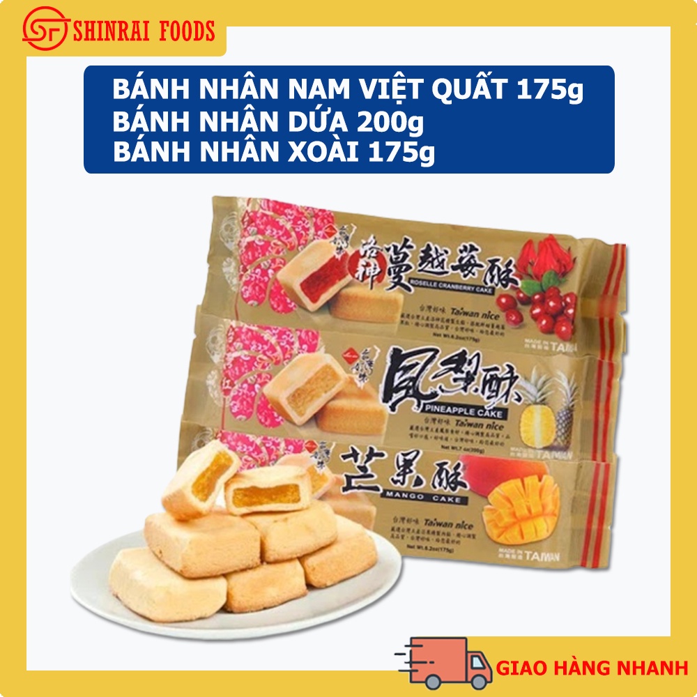 Bánh nhân trái cây Taiwan Nice- Bánh Đài Loan đủ 3 vị