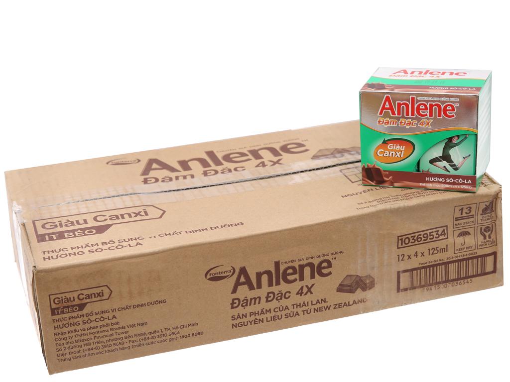 Combo 12 Lốc Sữa Nước Anlene Ít Béo Hương Sôcôla 500ml (Nguyên Thùng)
