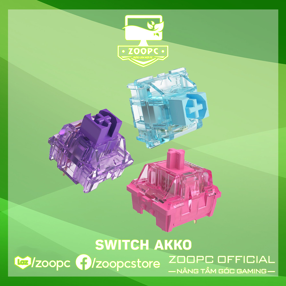 Công tắc bàn phím cơ akko cs / jelly switch - có hỗ trợ lube - zoopc