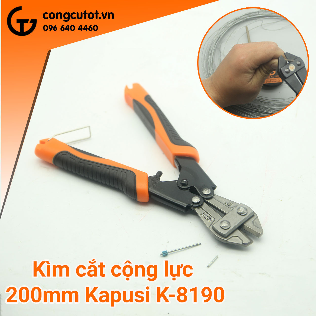 Kìm cắt sắt - kìm cộng lực mini 8inch ls+ ls500407, total tht123086, top tpt-20020, kapusi k-8190, total tht11386