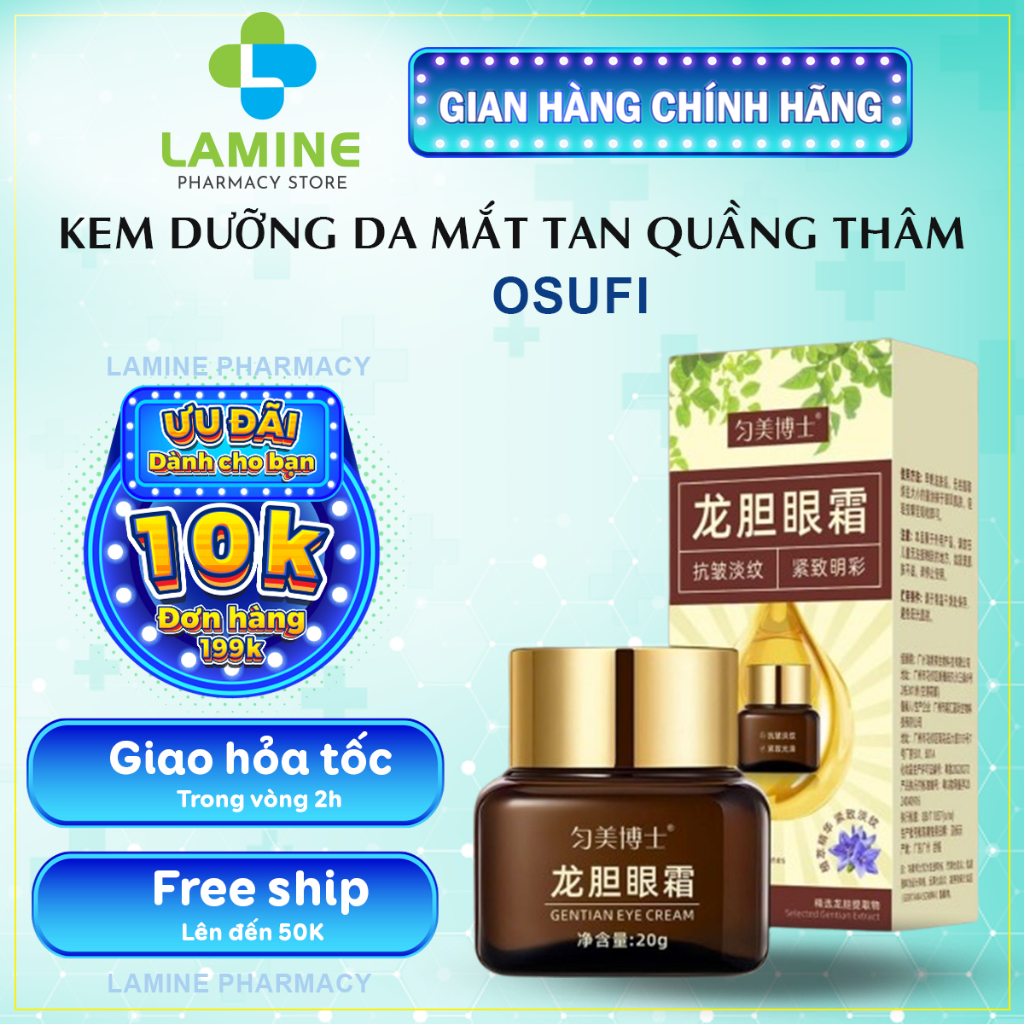 Kem Dưỡng Mắt OSUFI - Kem Mắt OSUFI Giảm Quầng Thâm, Dưỡng Sáng, Mờ Nhăn, Bọng Mắt, Chống Lão Hóa
