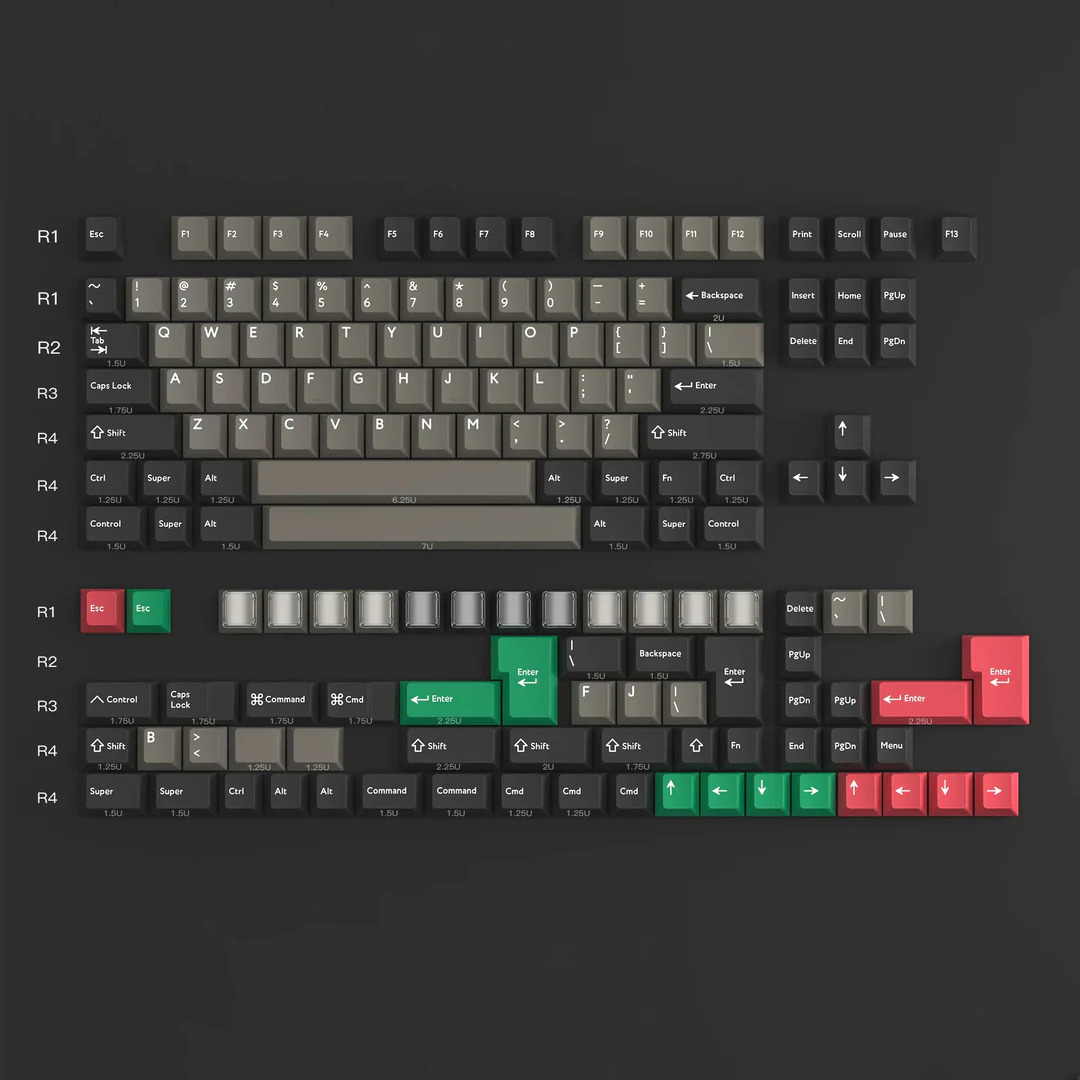 Keycap PBTFANS DOLCH - Base Kit