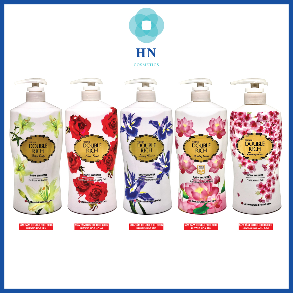Sữa tắm Double Rich hương hoa 800g