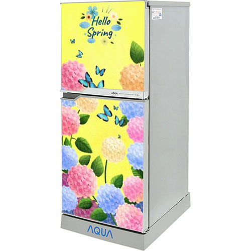 [HCM]Decal trang trí tủ lạnh mẫu Hoa Cẩm Tú Cầu