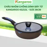 Chảo nhôm chống dính đáy từ Kangaroo KG213L - Size 26cm - Hàng chính hãng