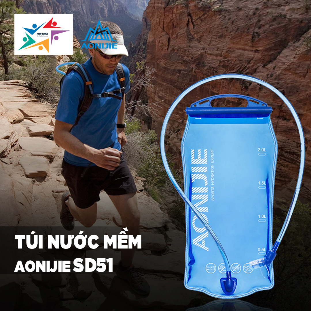 Bình Nước, Bình Nước Thể Thao Có Vòi Hút 1.5L, 2L, 3L Aonijie SD51, Chất Liệu Cao Cấp, An Toàn, Siêu Bền